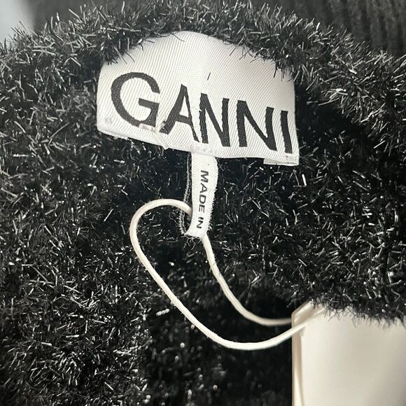 GANNI Sparkle Knit Tank Top Sweater Vest Size Medium - Picture 6 of 9